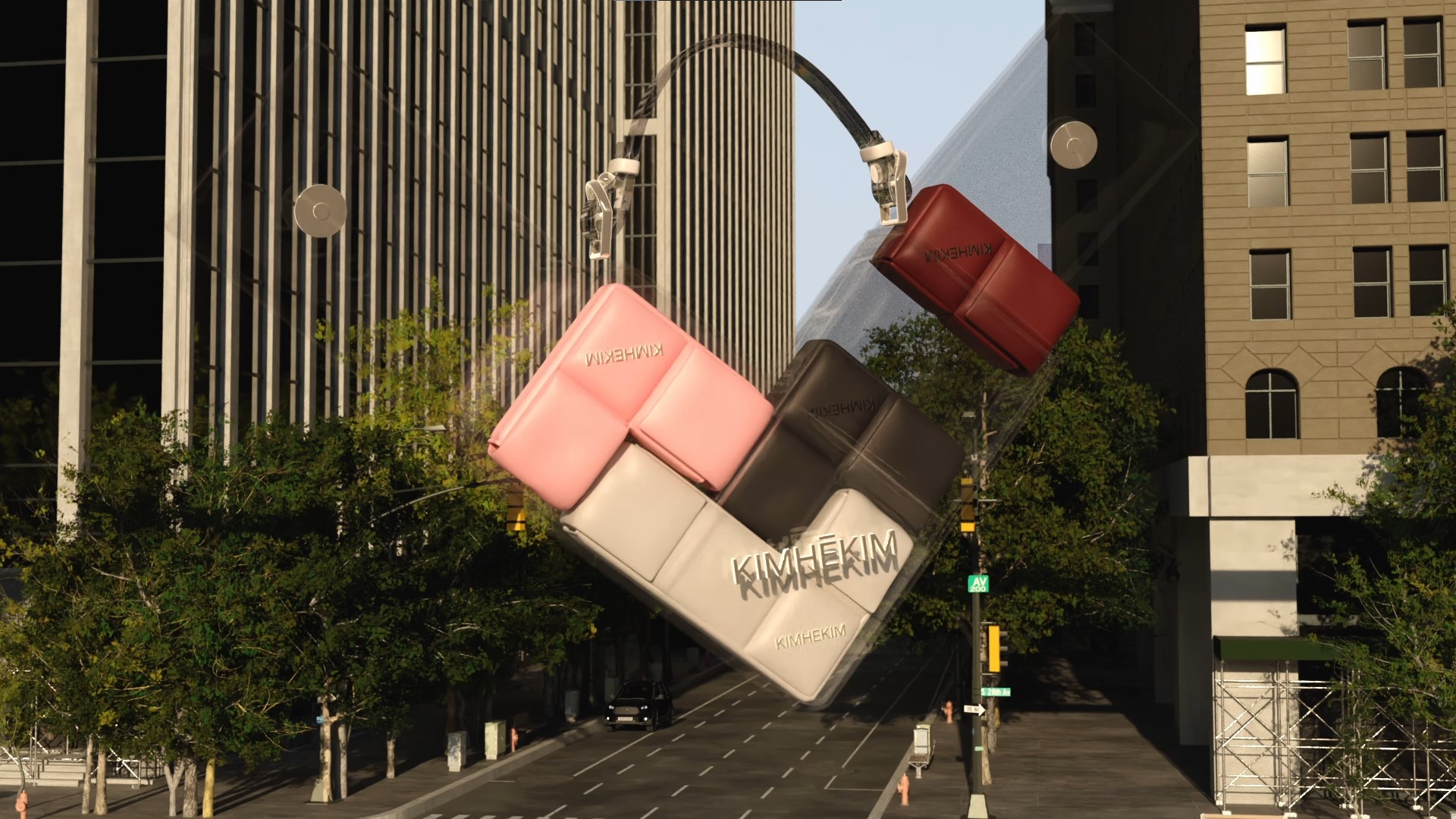 KIMHEKIM Petit Coeur Bag — Tetris ver.